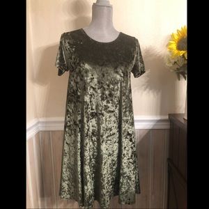 Crushed Velvet Dress